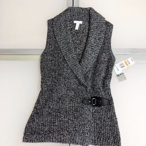 NWT Charter Club Sweater Vest Shawl Collar